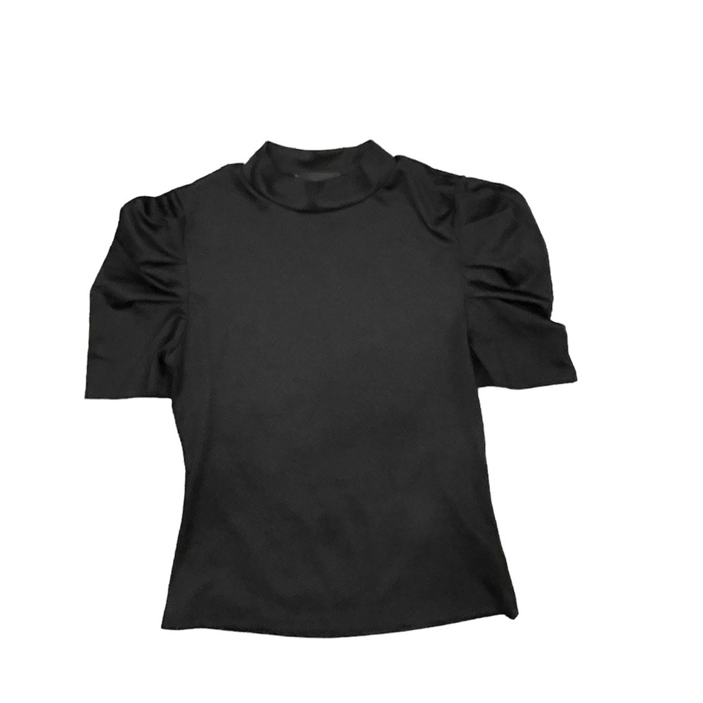✨5 for $15✨ black puff sleeve top medium